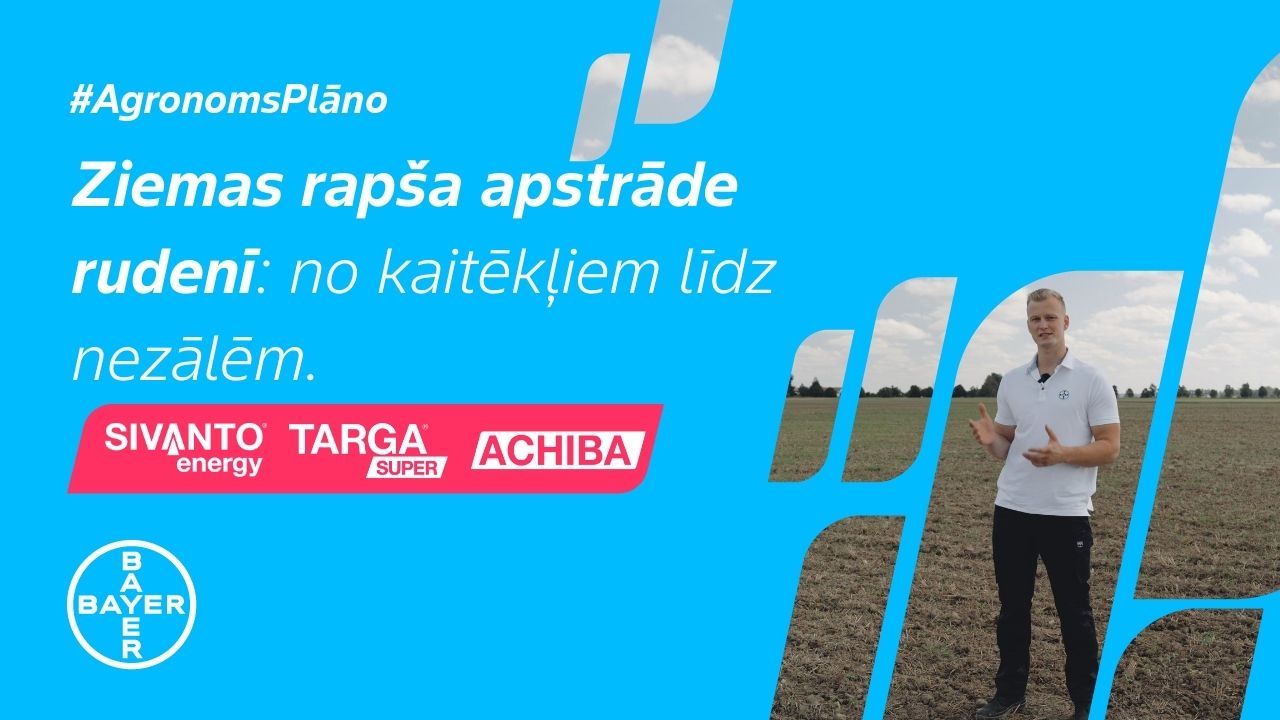 #AgronomsPlāno Nr.22: Ziemas rapša apstrāde rudenī.